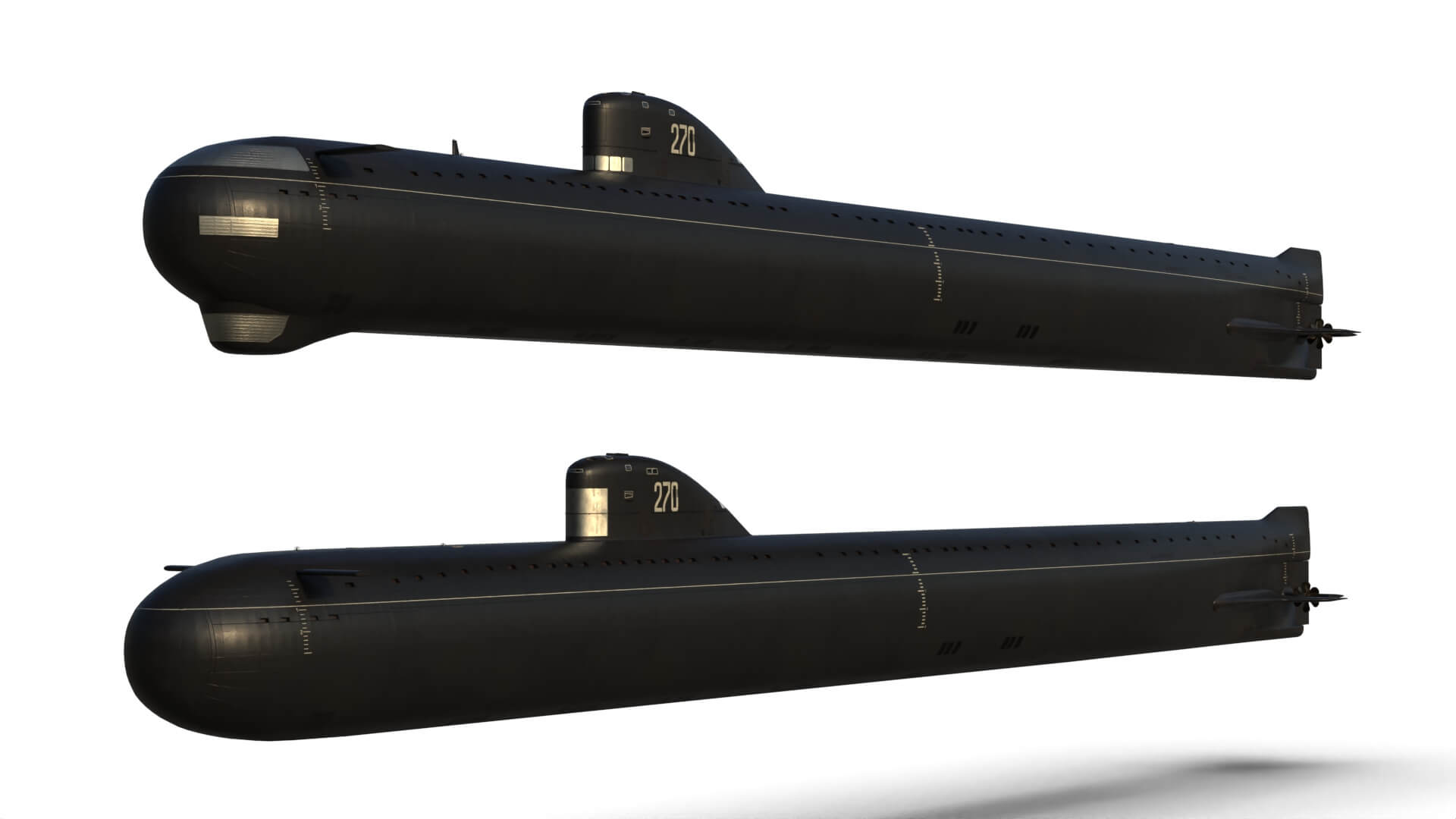 K-3 Submarine Project 627 3D Model