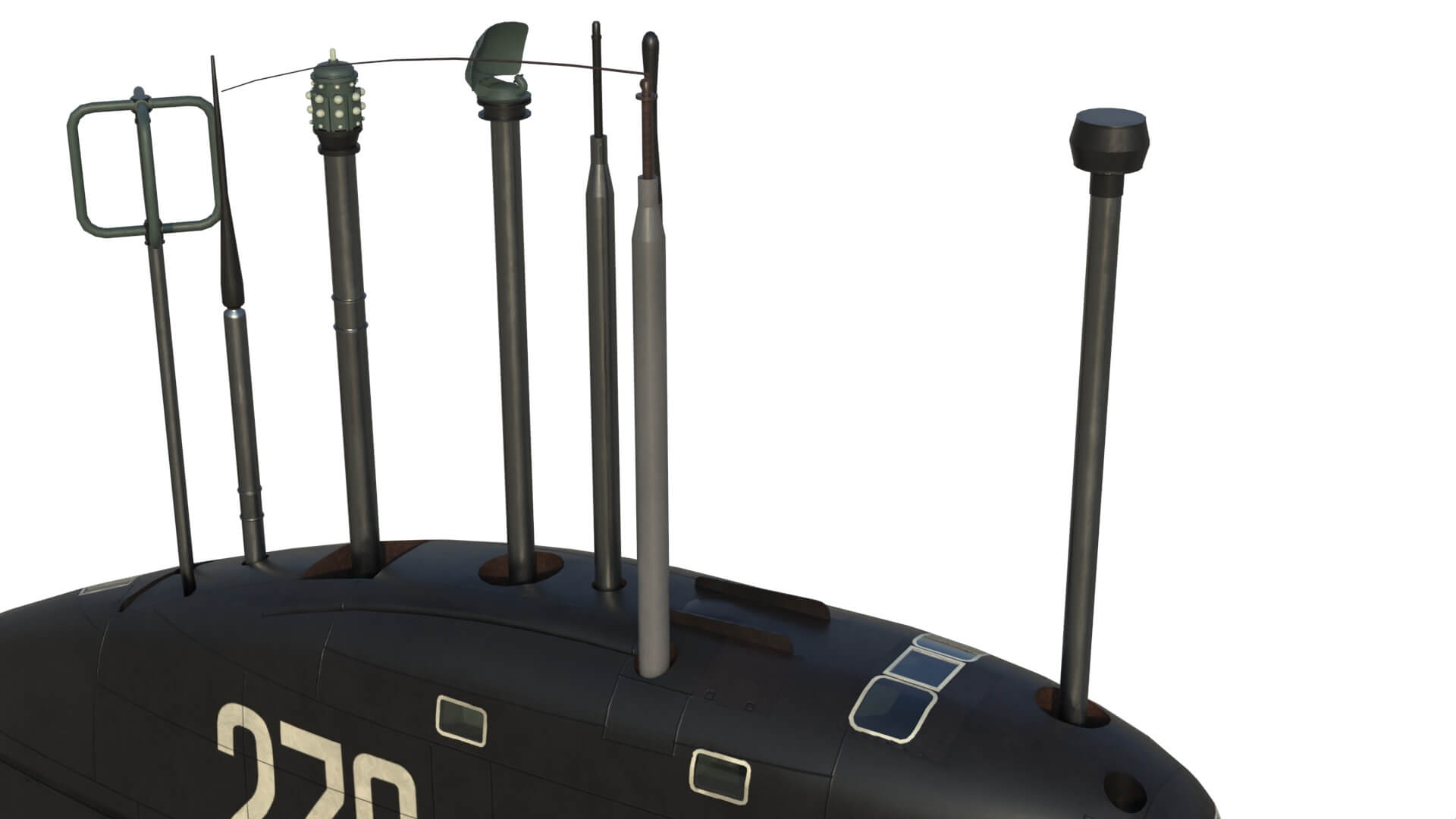 K-3 Submarine Project 627 3D Model