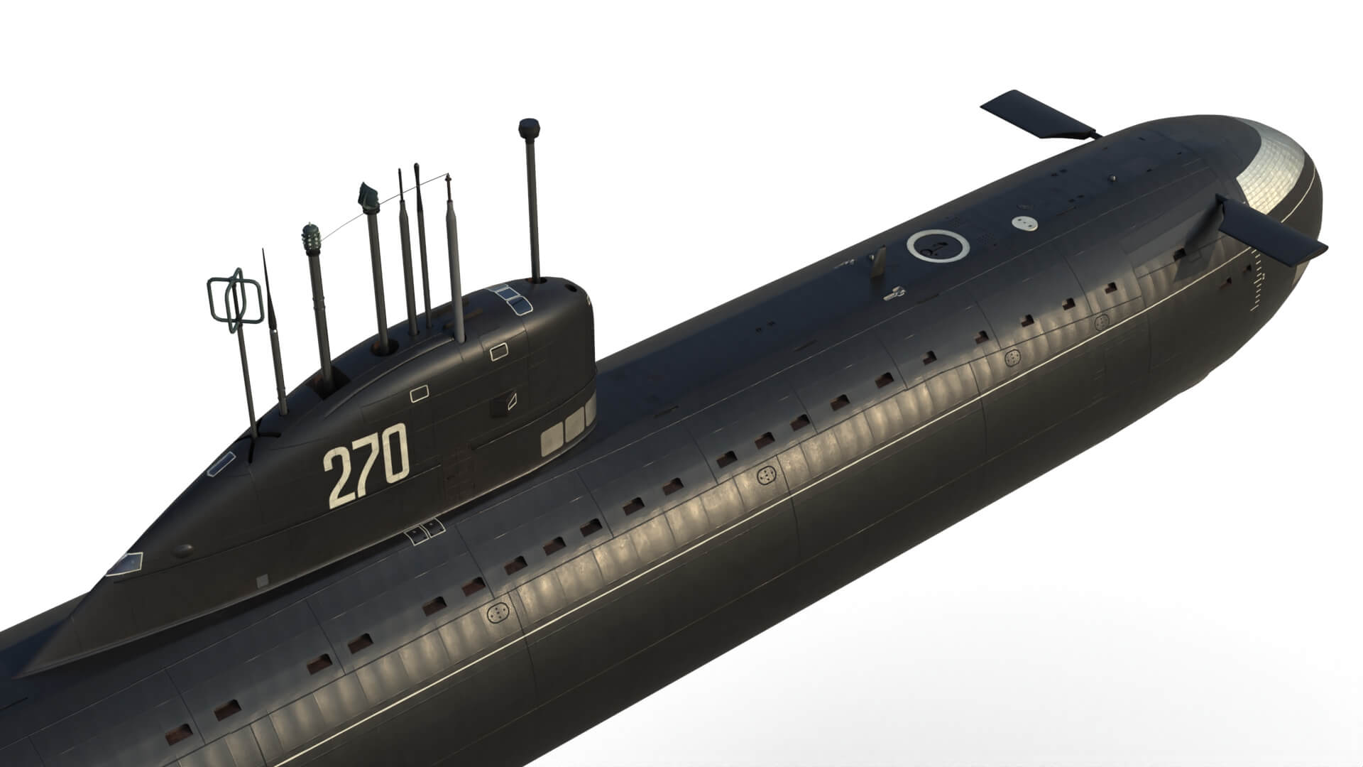 K-3 Submarine Project 627 3D Model