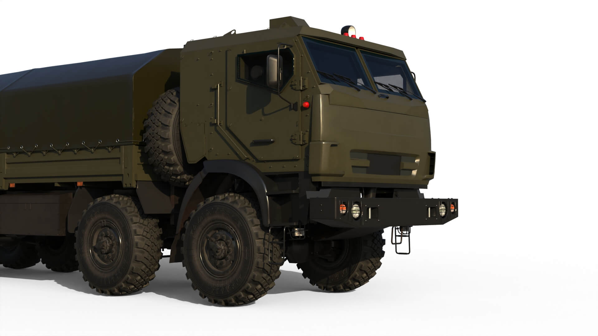 Kamaz 63501 Armored 3D Model