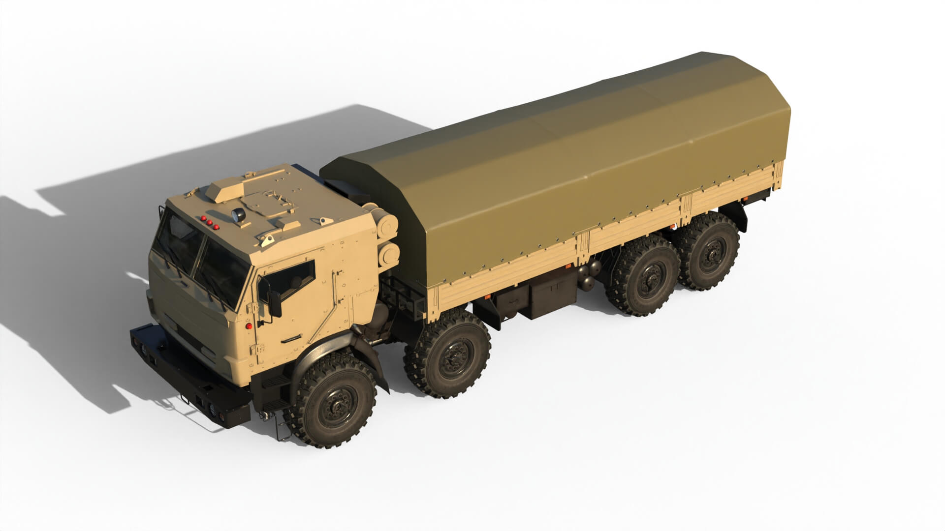 Kamaz 63501 Armored 3D Model