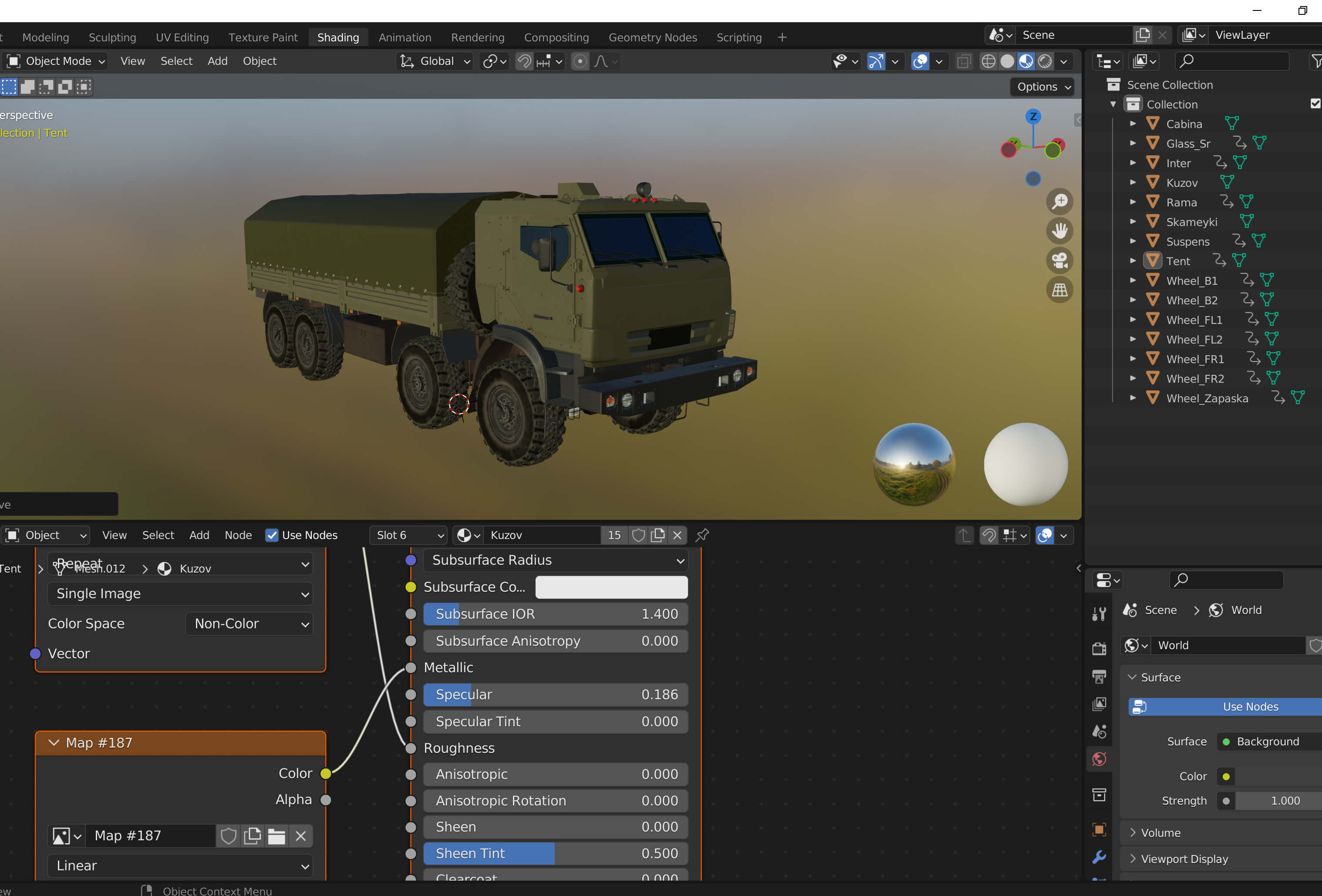 Kamaz 63501 Armored 3D Model