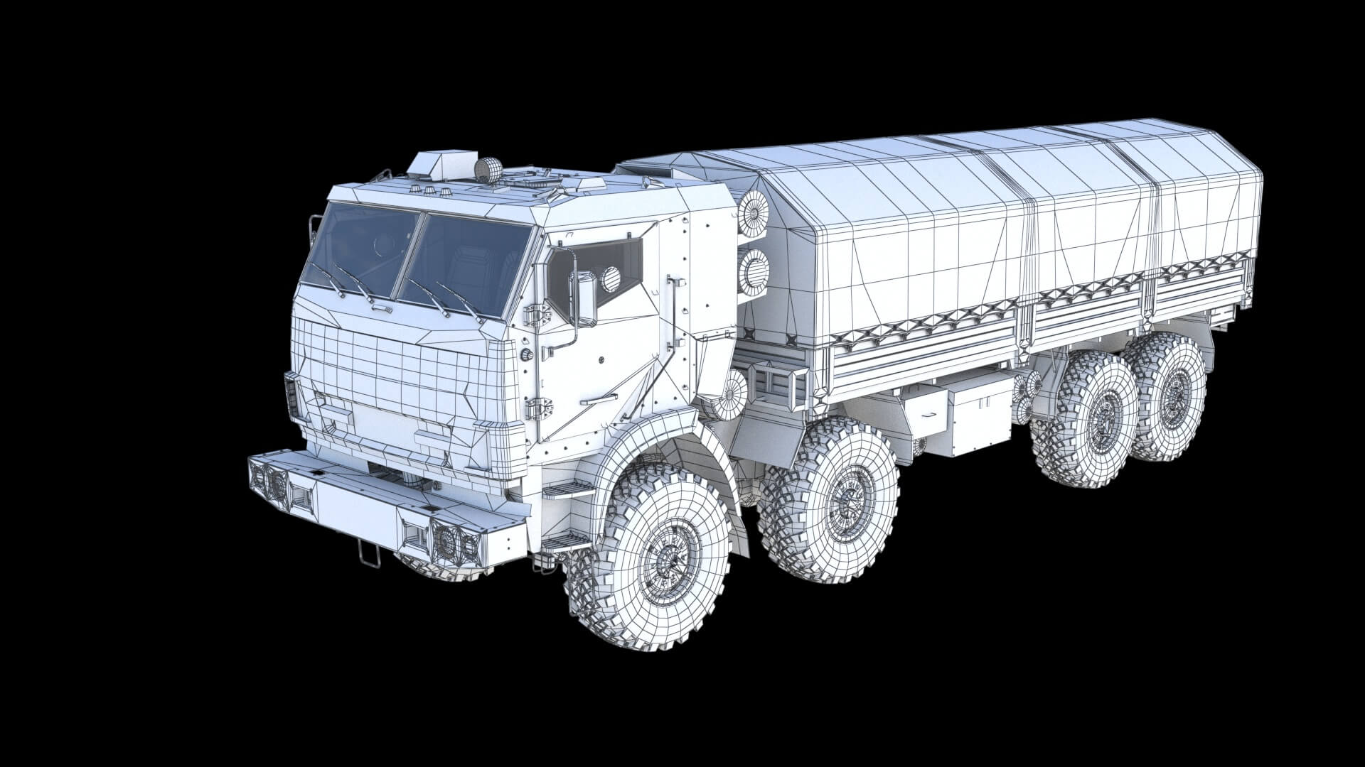 Kamaz 63501 Armored 3D Model