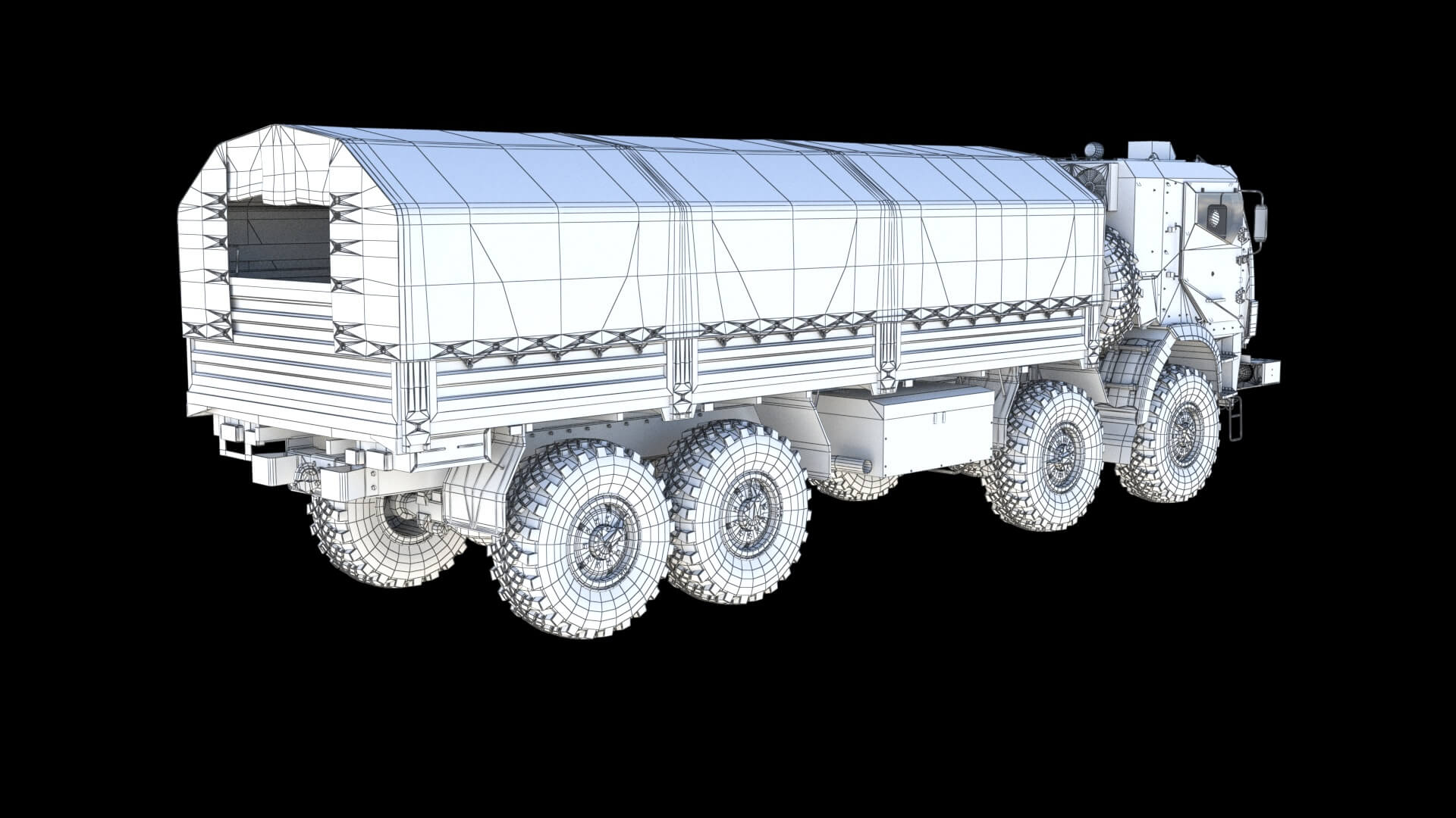 Kamaz 63501 Armored 3D Model