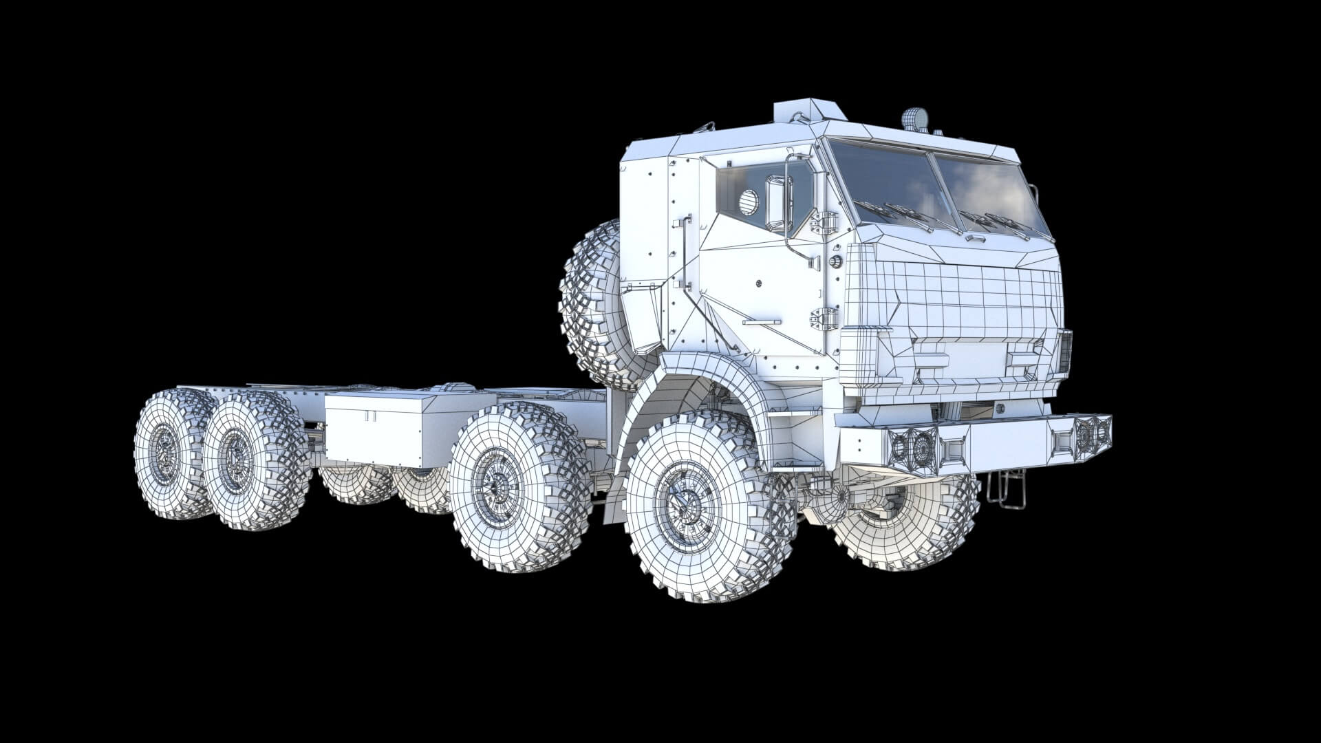 Kamaz 63501 Armored 3D Model