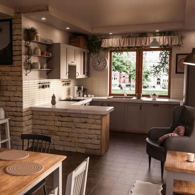 Kuredu House 3D Wallpaper