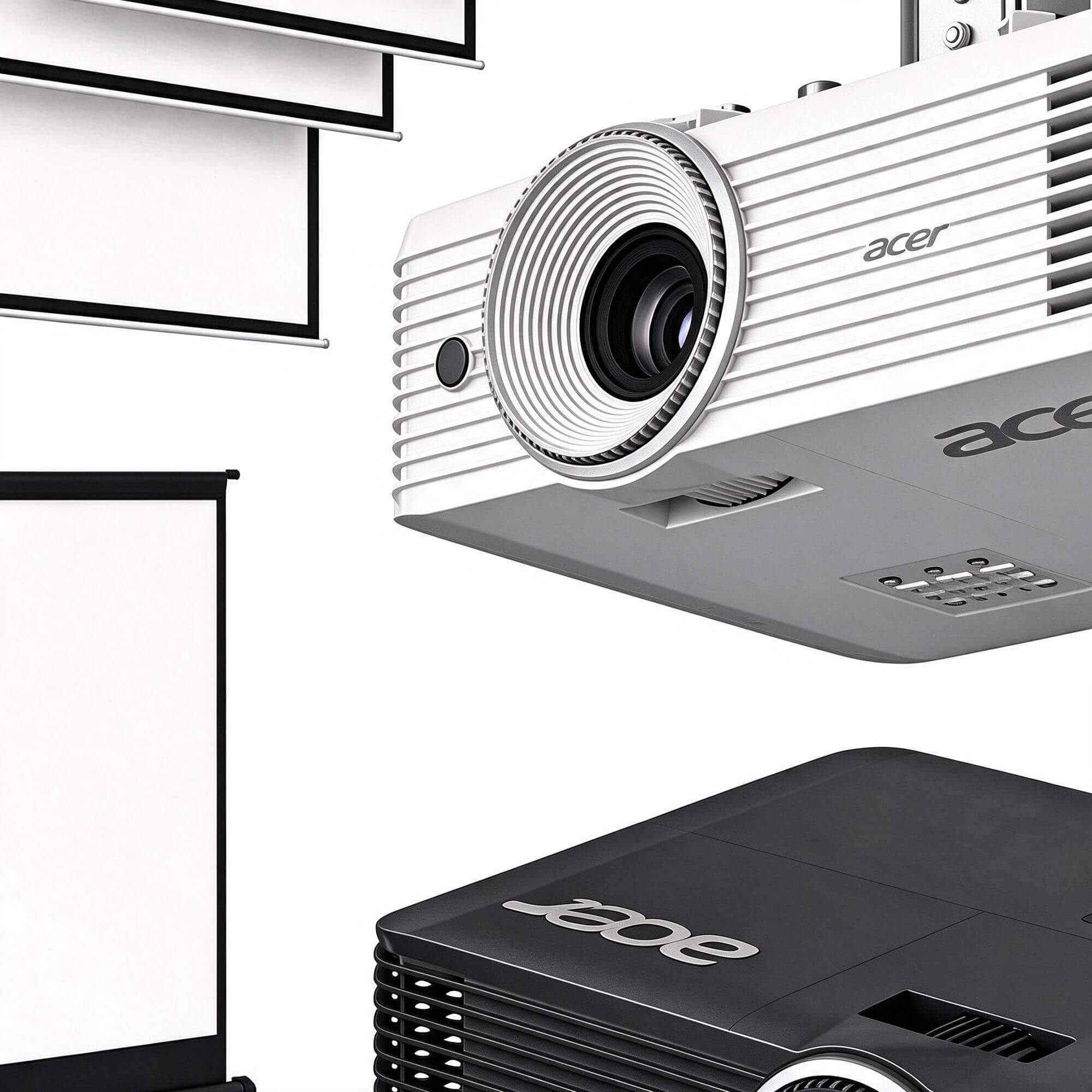 Acer Projector and Projection Screen Collection 3D Model 3D Model