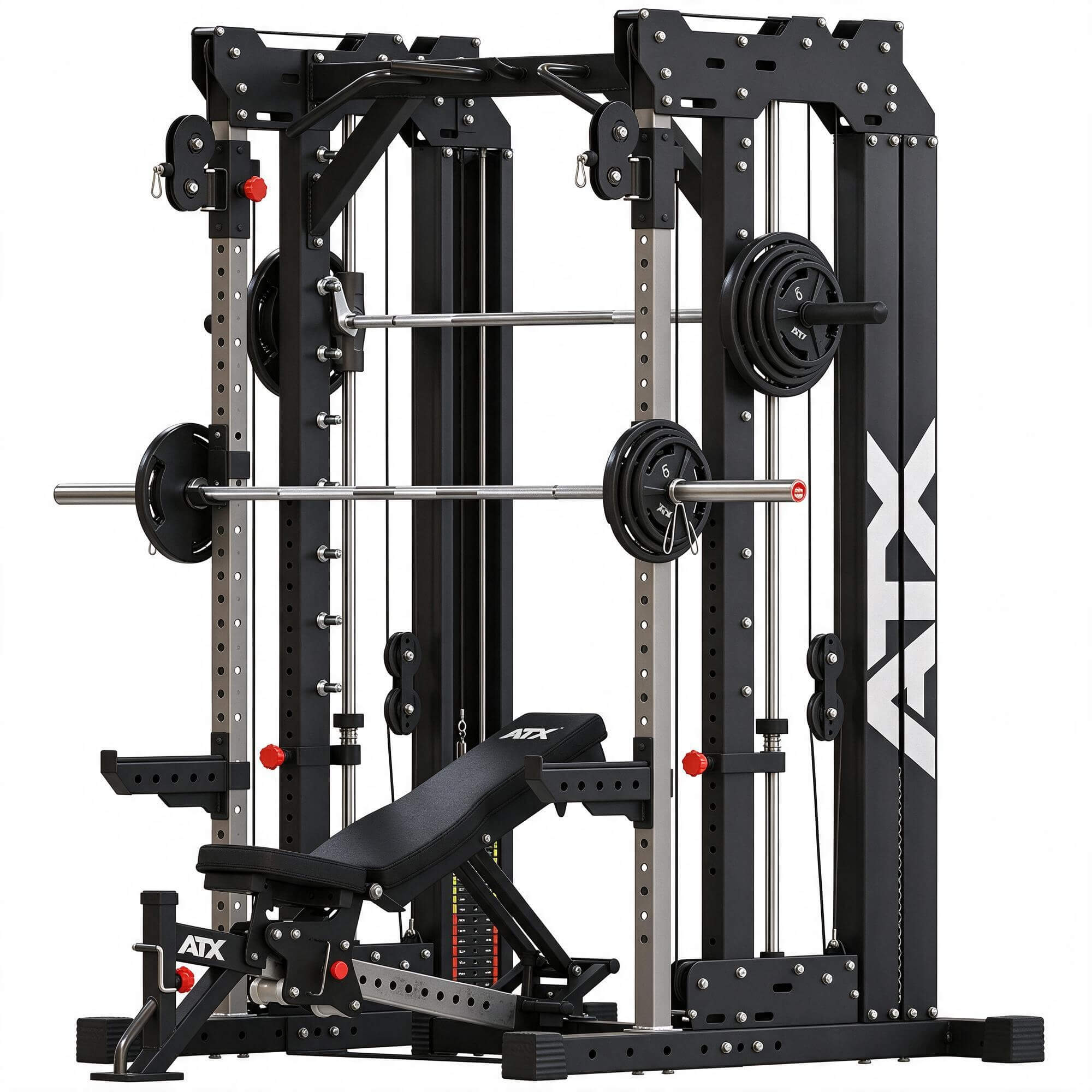 ATX Multi Functional Smith Power Rack Gym 3d Model 3D Model