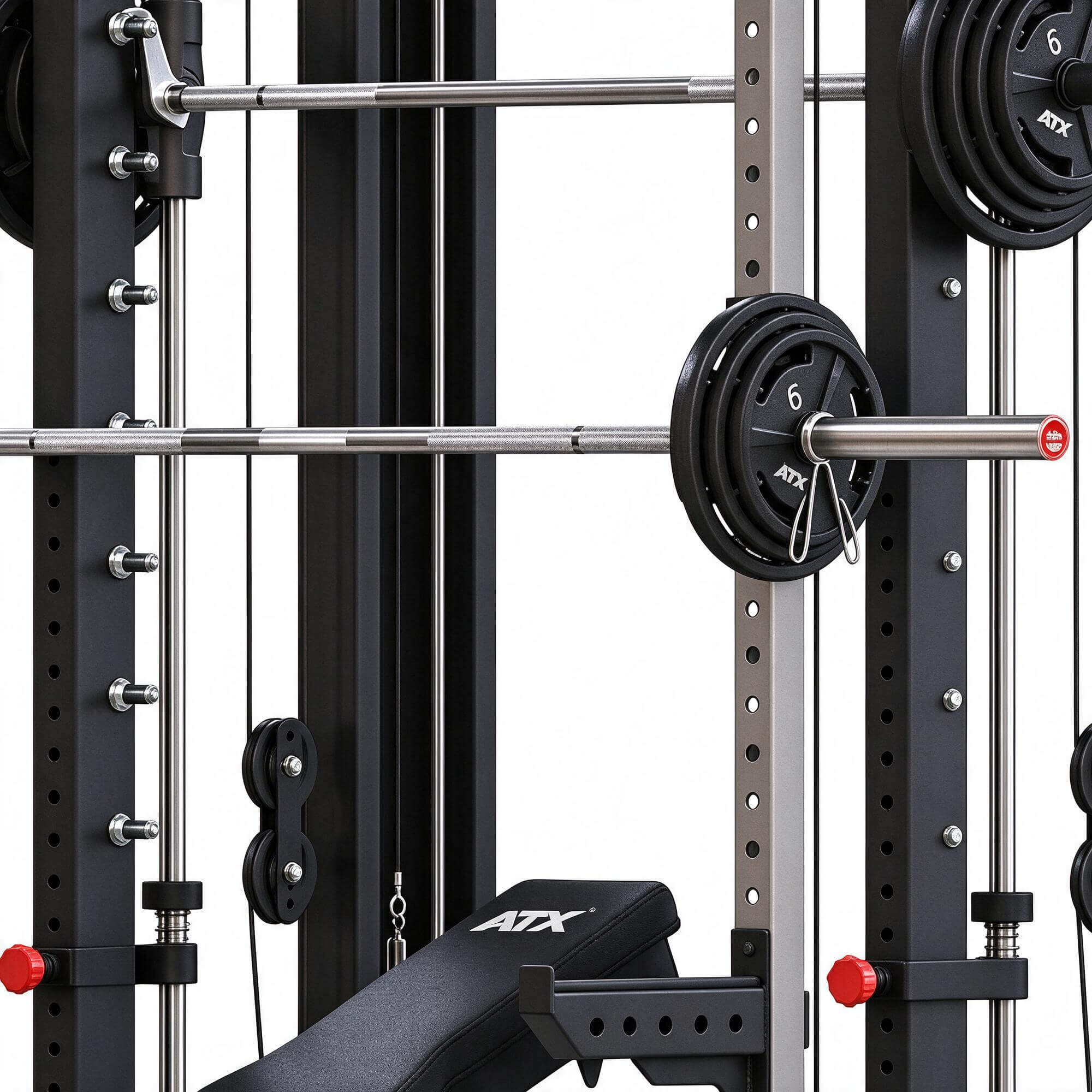 ATX Multi Functional Smith Power Rack Gym 3d Model 3D Model