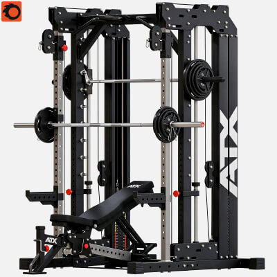 ATX Multi Functional Smith Power Rack Gym 3d Model