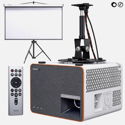 BALBO Portable Projector Set 3D Model