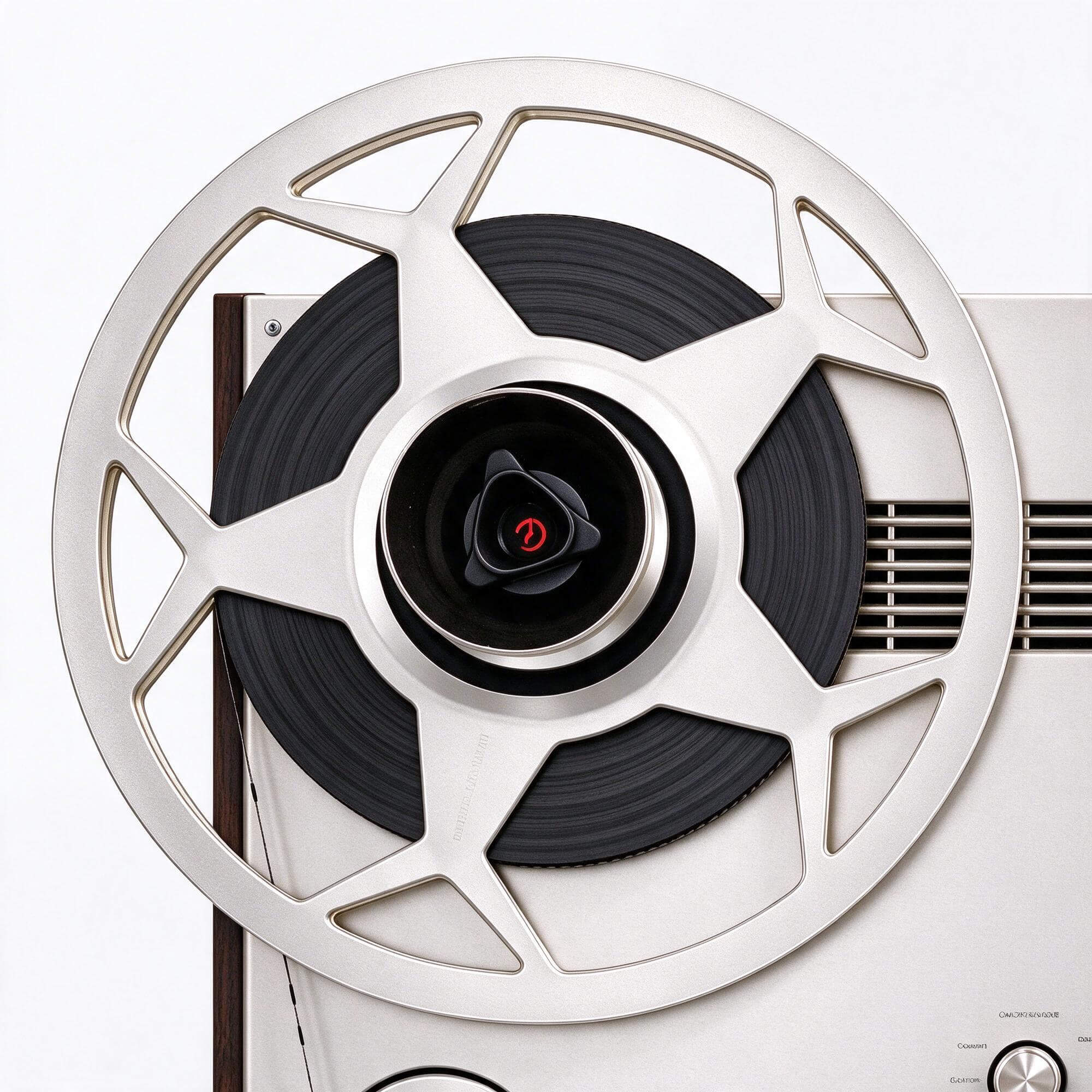 Ballfinger Silver Reel to Reel Tape Recorder 3D Model 3D Model