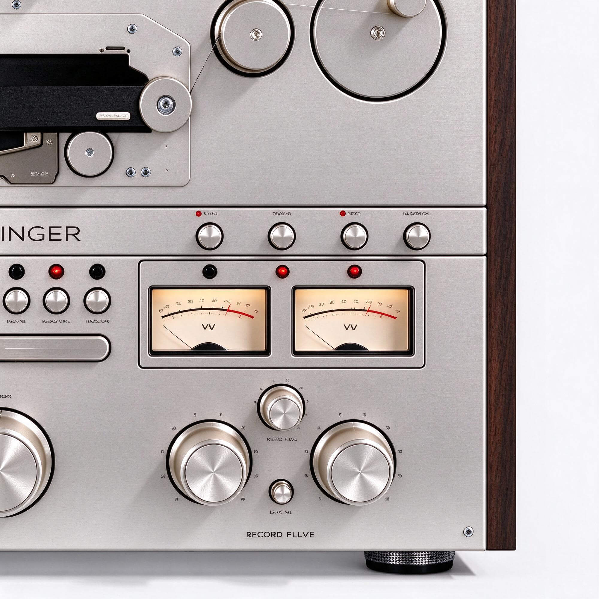Ballfinger Silver Reel to Reel Tape Recorder 3D Model 3D Model