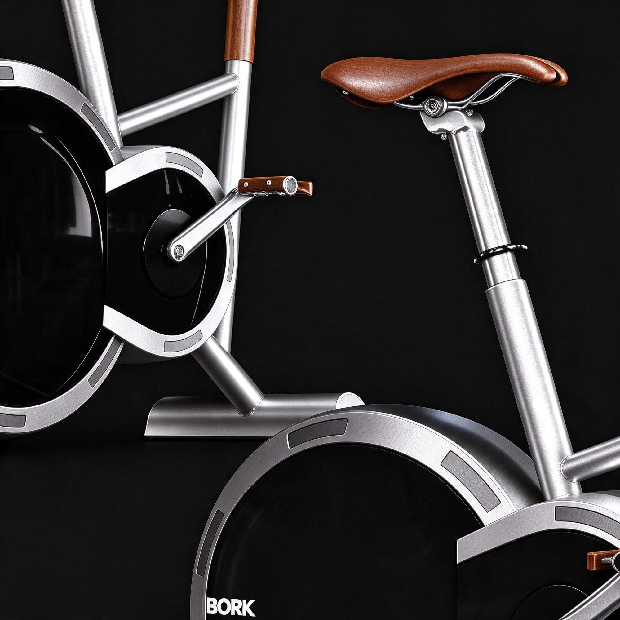 Bork D672 Exercise Bike 3D Model Stylish Home Stationary Fit 3D Model