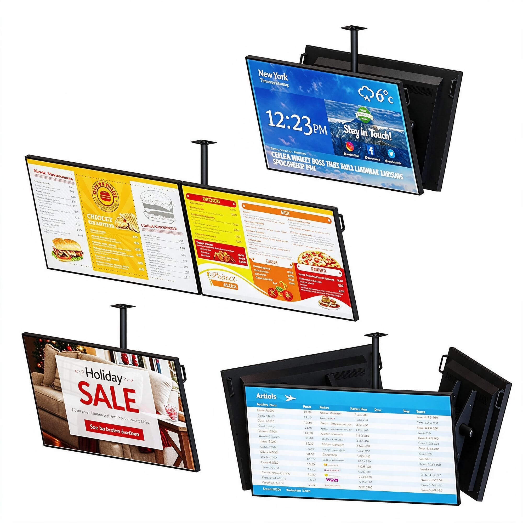 Ceiling Mount Information Display Digital Signage 3D Model 3D Model