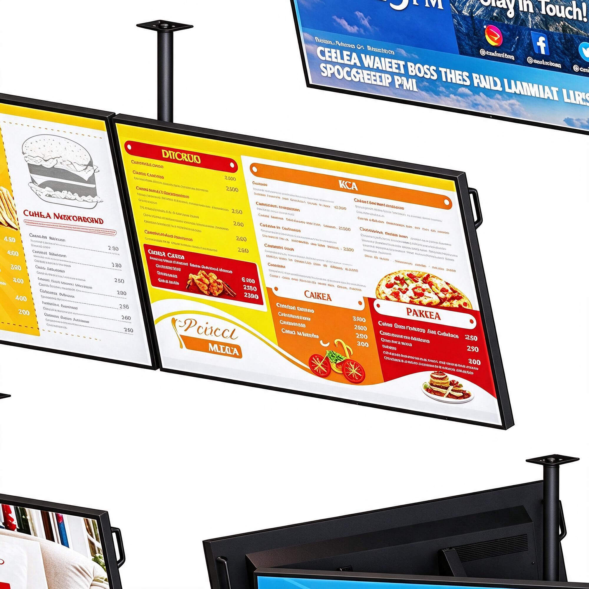 Ceiling Mount Information Display Digital Signage 3D Model 3D Model