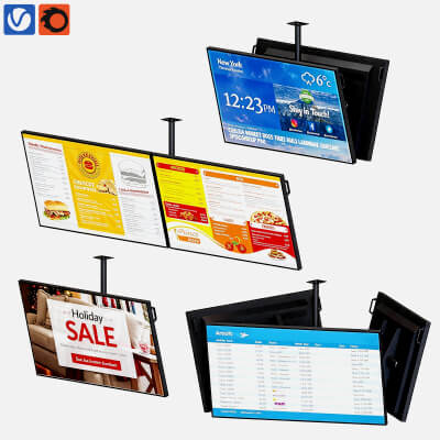 Ceiling Mount Information Display Digital Signage 3D Model