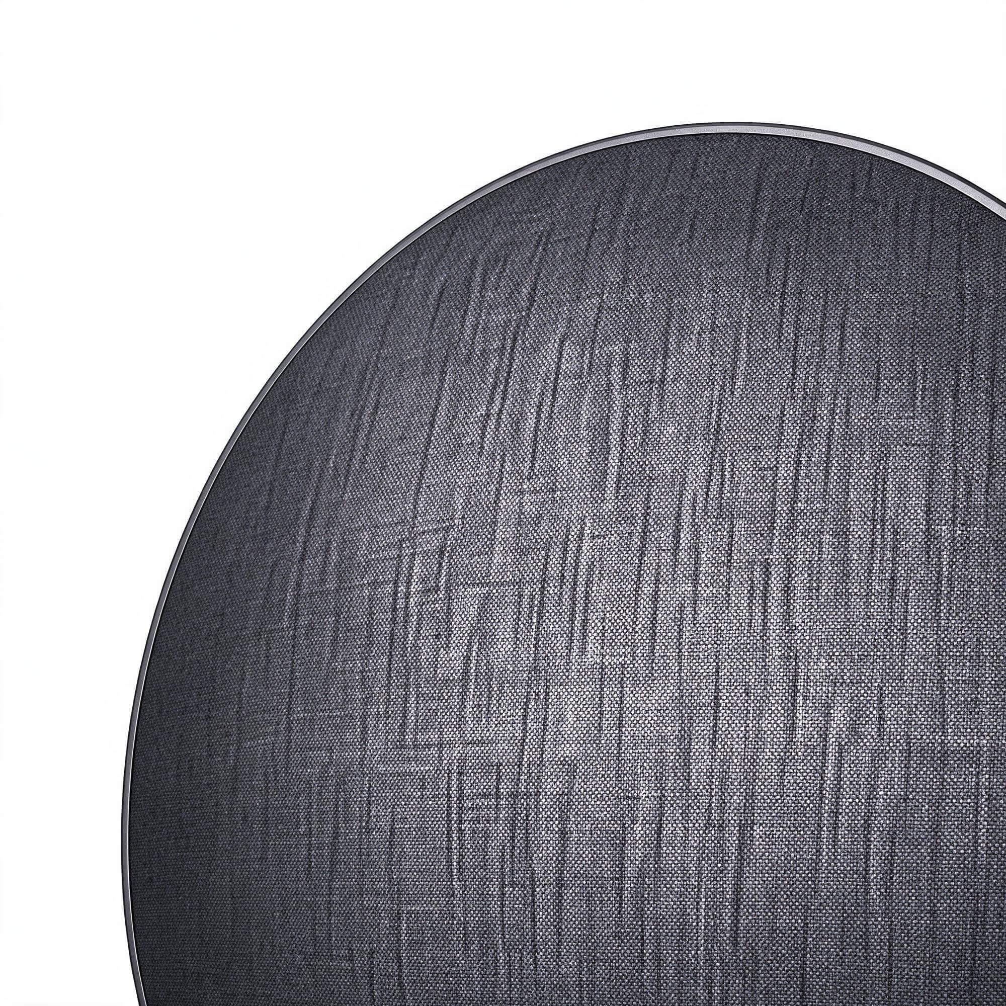 Circular Fabric Speaker with Wooden Tripod Stand 3D Model 3D Model