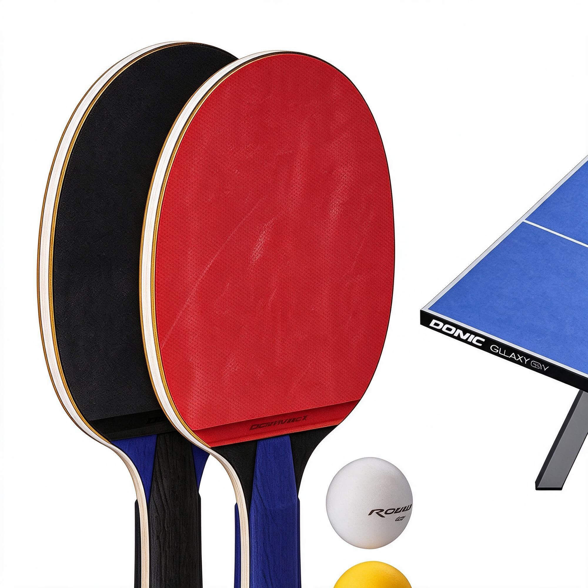 DONIC Table Tennis Set 3D Model Ping Pong Table Paddles and 3D Model