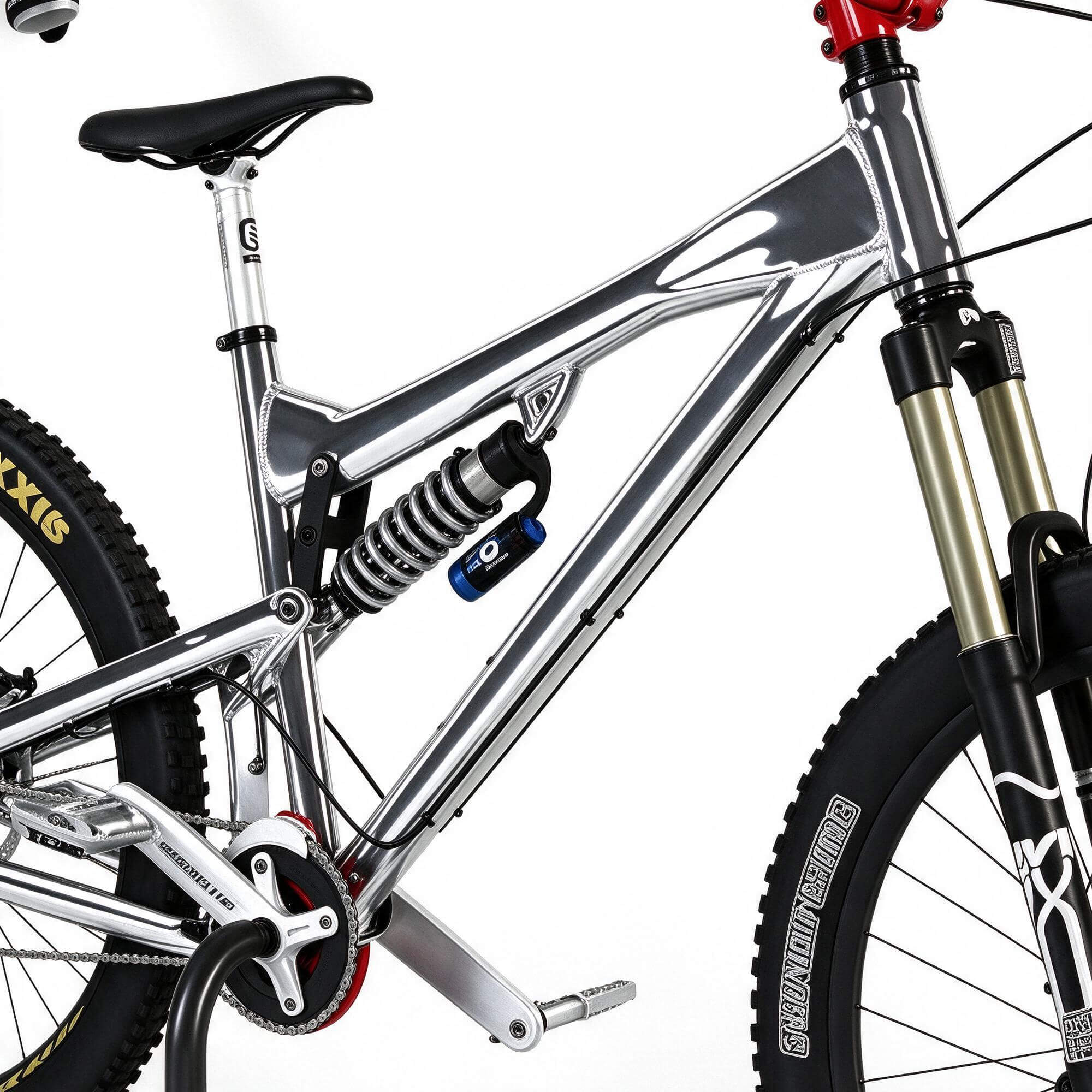 Downhill Mountain Bike with Protection Gear 3D Model 3D Model