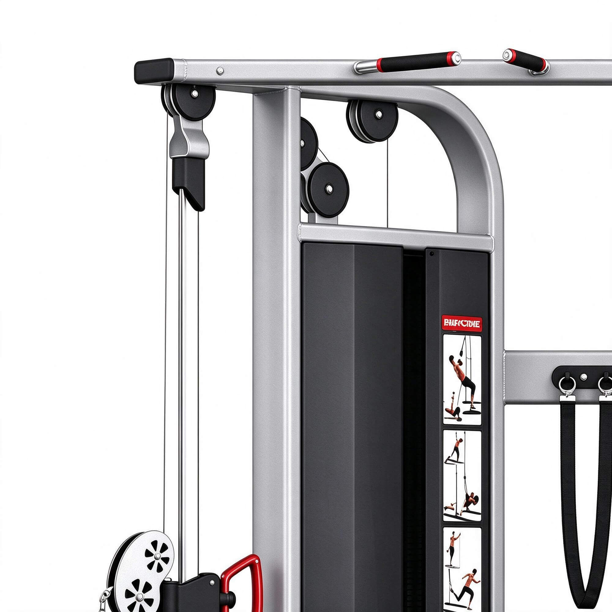 Dual Cable Crossover Machine 3D Model Commercial Gym Strengt 3D Model