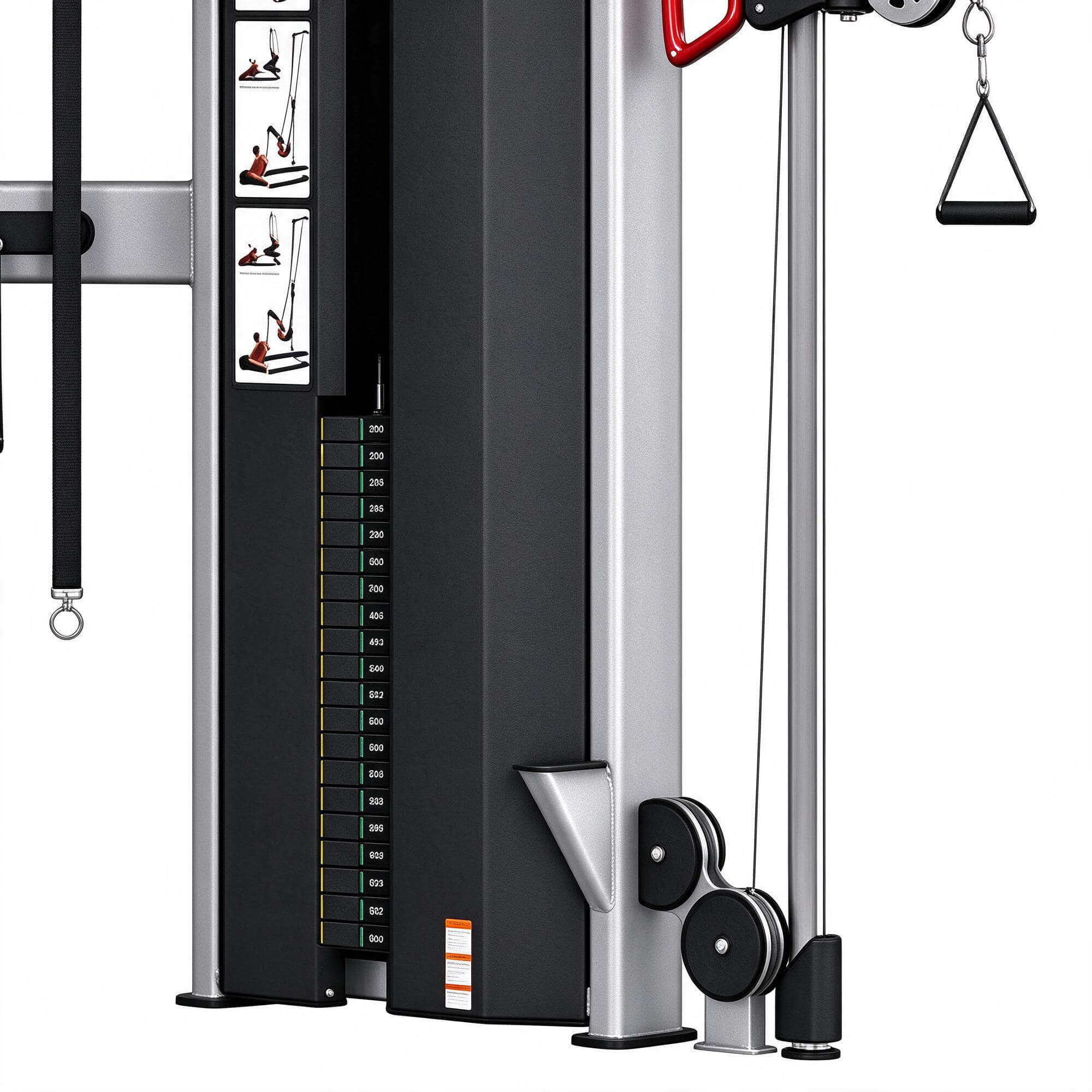 Dual Cable Crossover Machine 3D Model Commercial Gym Strengt 3D Model