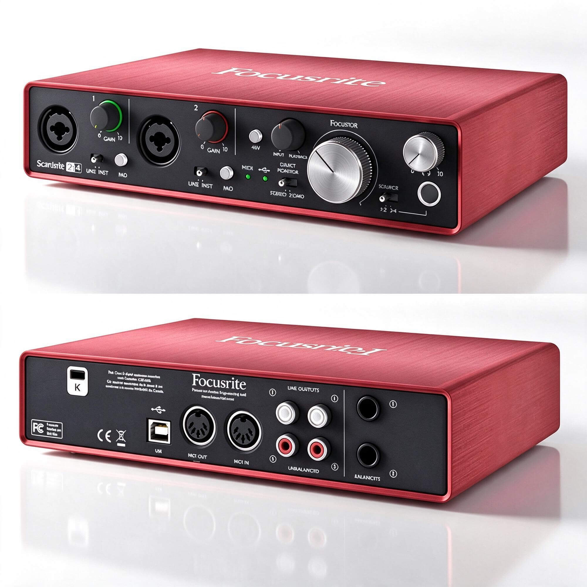 Focusrite Scarlett 2i4 Audio Interface 3D Model 3D Model