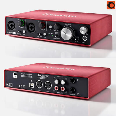 Focusrite Scarlett 2i4 Audio Interface 3D Model