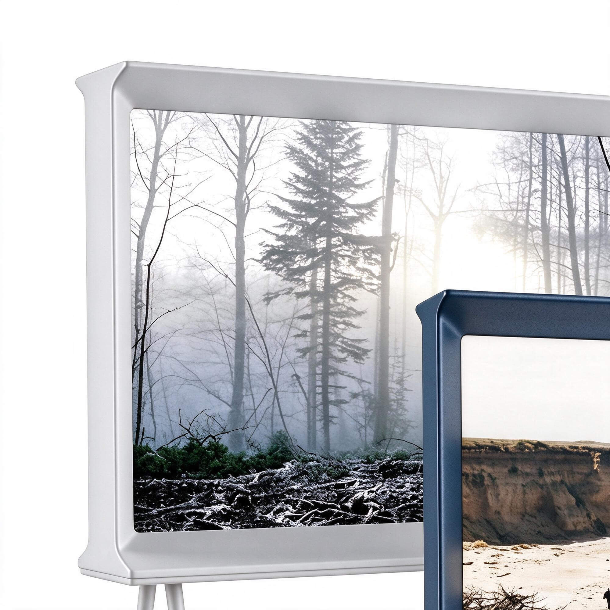Freestanding Art Frame TV Two Color Version 3D Model 3D Model