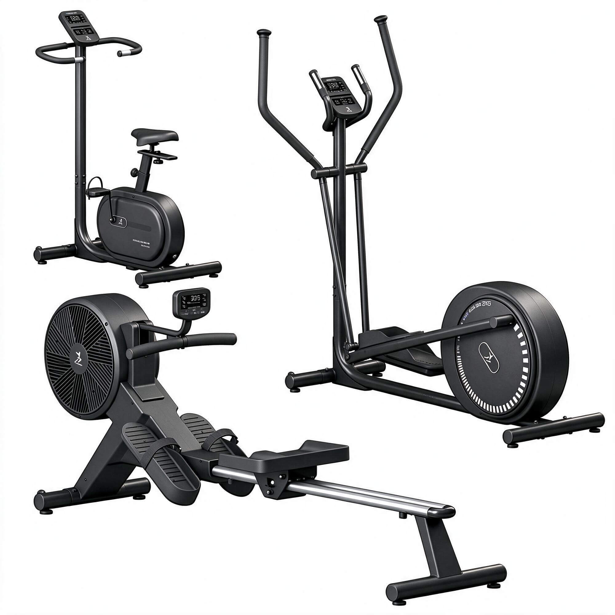 Home Fitness Equipment Pack 3D Model Exercise Bike Elliptica 3D Model