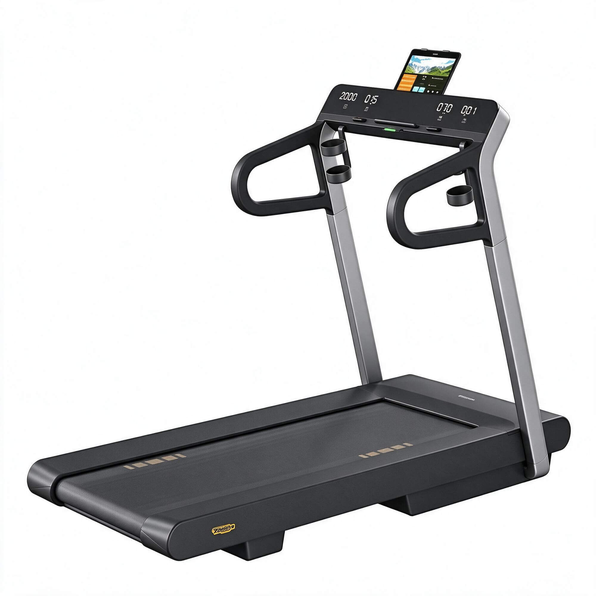 Home Treadmill 3D Model Running Machine with Digital Panel A 3D Model