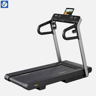 Home Treadmill 3D Model Running Machine with Digital Panel A 3D Model