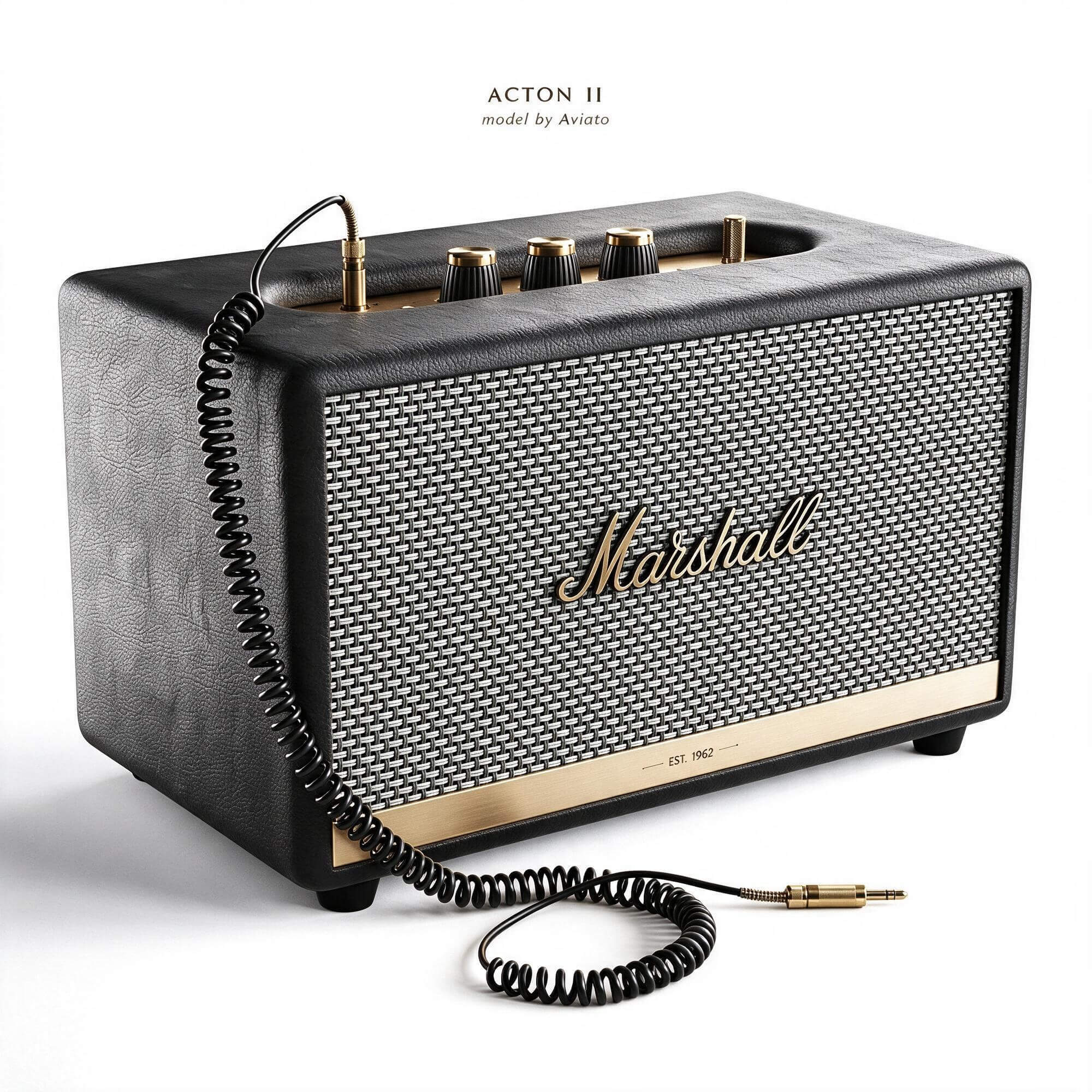 Marshall Acton II Speaker 3D Model 3D Model