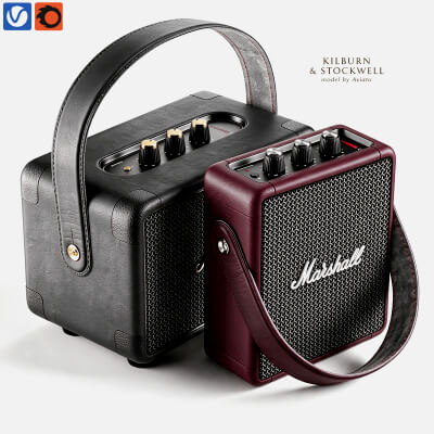 Marshall Kilburn and Stockwell Portable Speaker Set