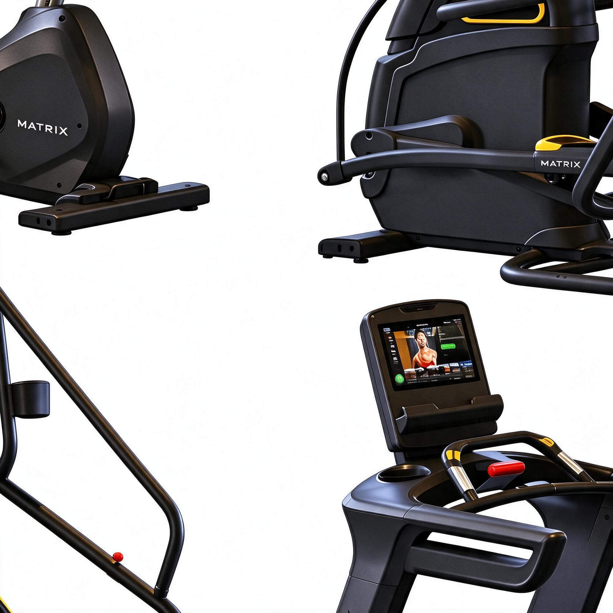 Matrix Gym Equipment Pack 3D Model Treadmill Elliptical Bike 3D Model