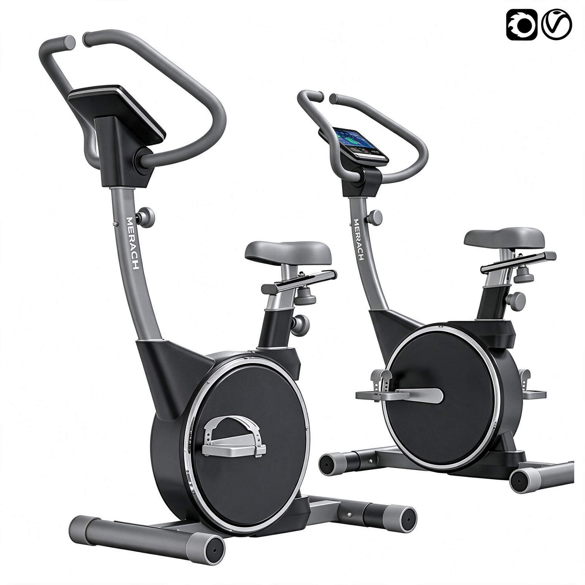 MERACH Upright Exercise Bike 3D Model Stationary Fitness Bik 3D Model