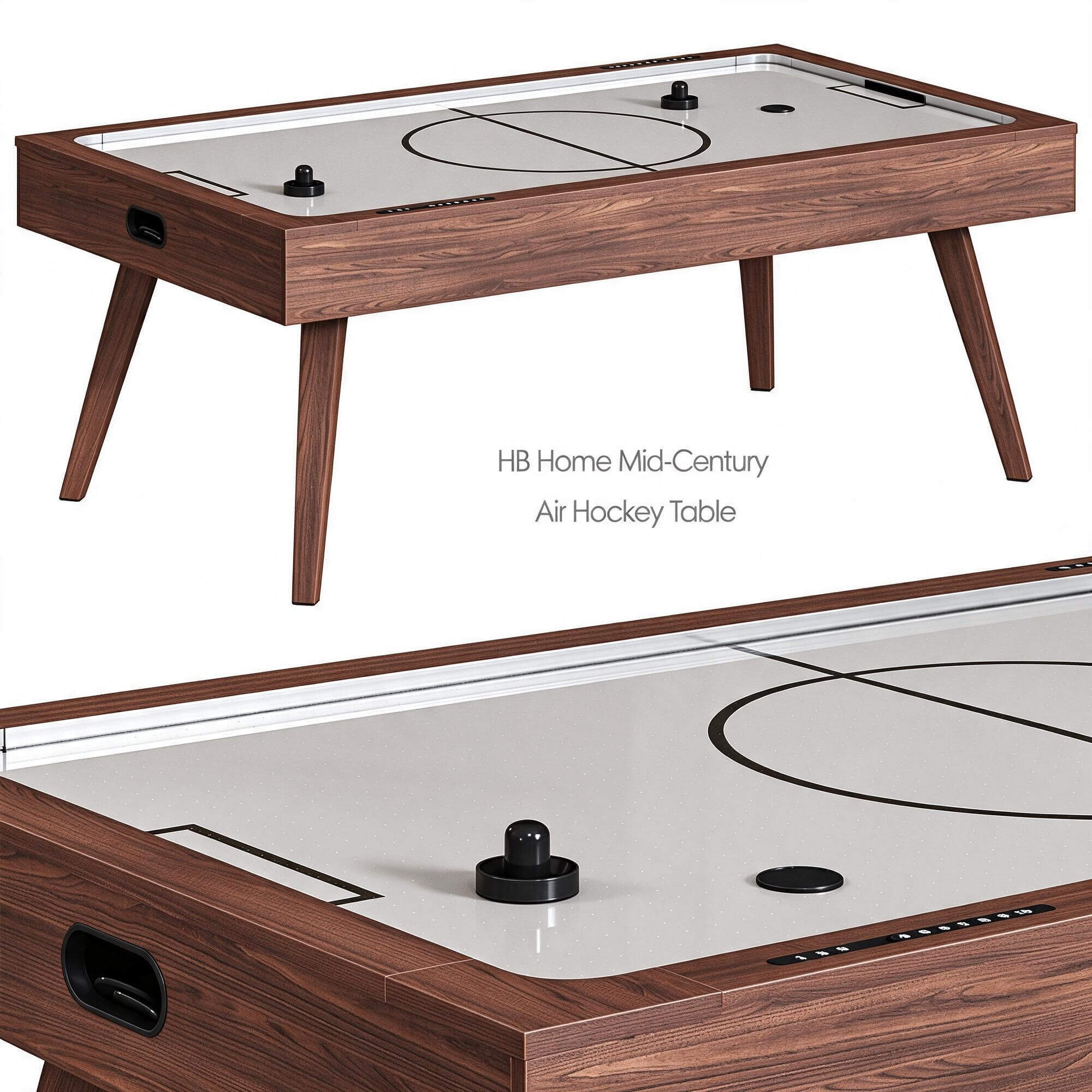 Mid-Century Air Hockey Table 3D Model 3D Model