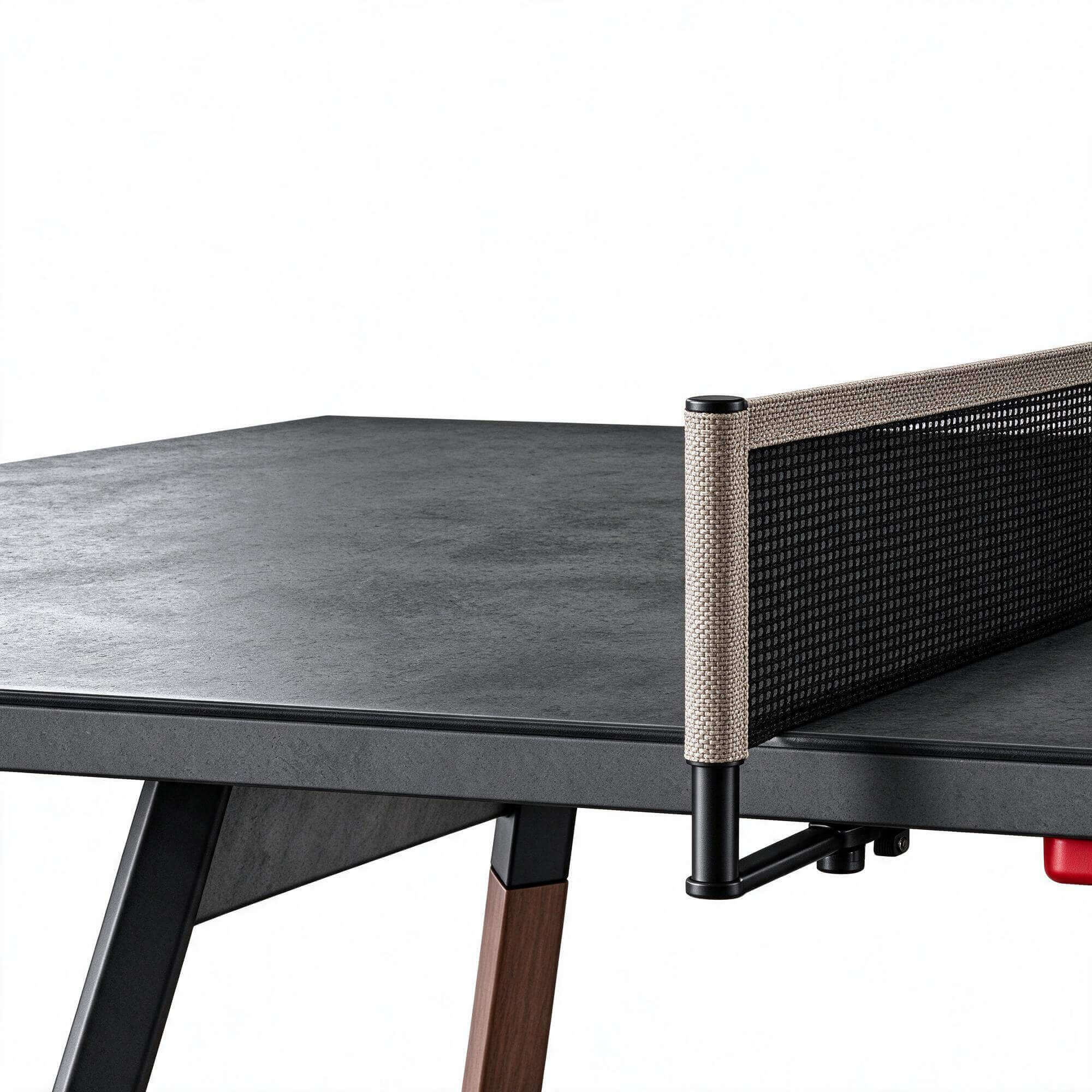 Modern Ping Pong Table 3D Model Dark Surface Wooden Leg Tabl 3D Model