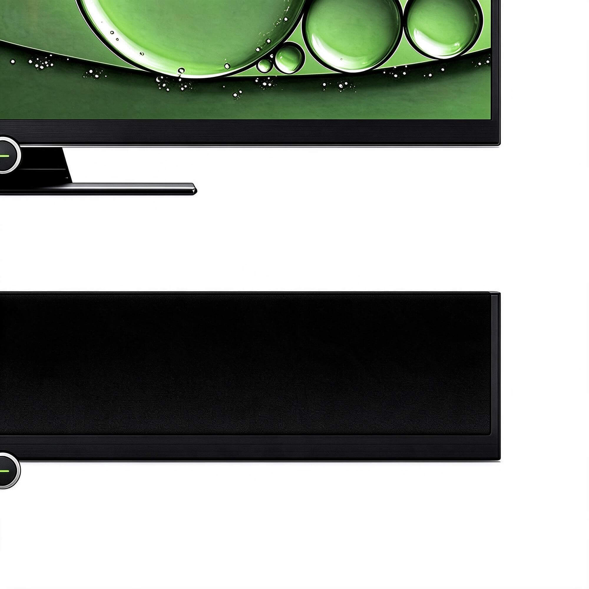 Modern Slim TV with Central Circular Button 3D Model 3D Model