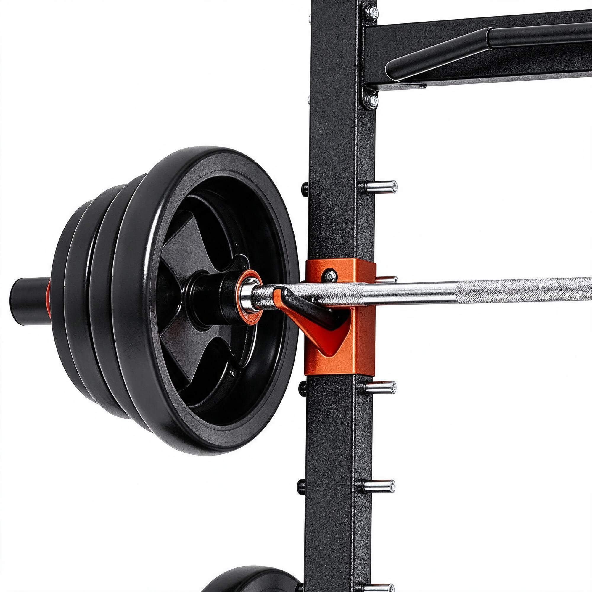 Multi Functional Power Rack with Weight Bench and Barbell 3D 3D Model