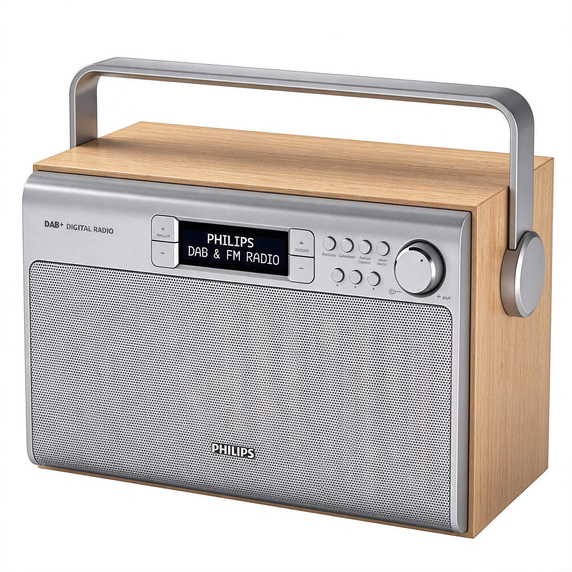 Philips DAB FM Portable Wooden Radio 3D Model 3D Model