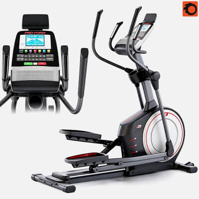 ProForm Elliptical Trainer 3D Model Fitness Cross Trainer Gy 3D Model
