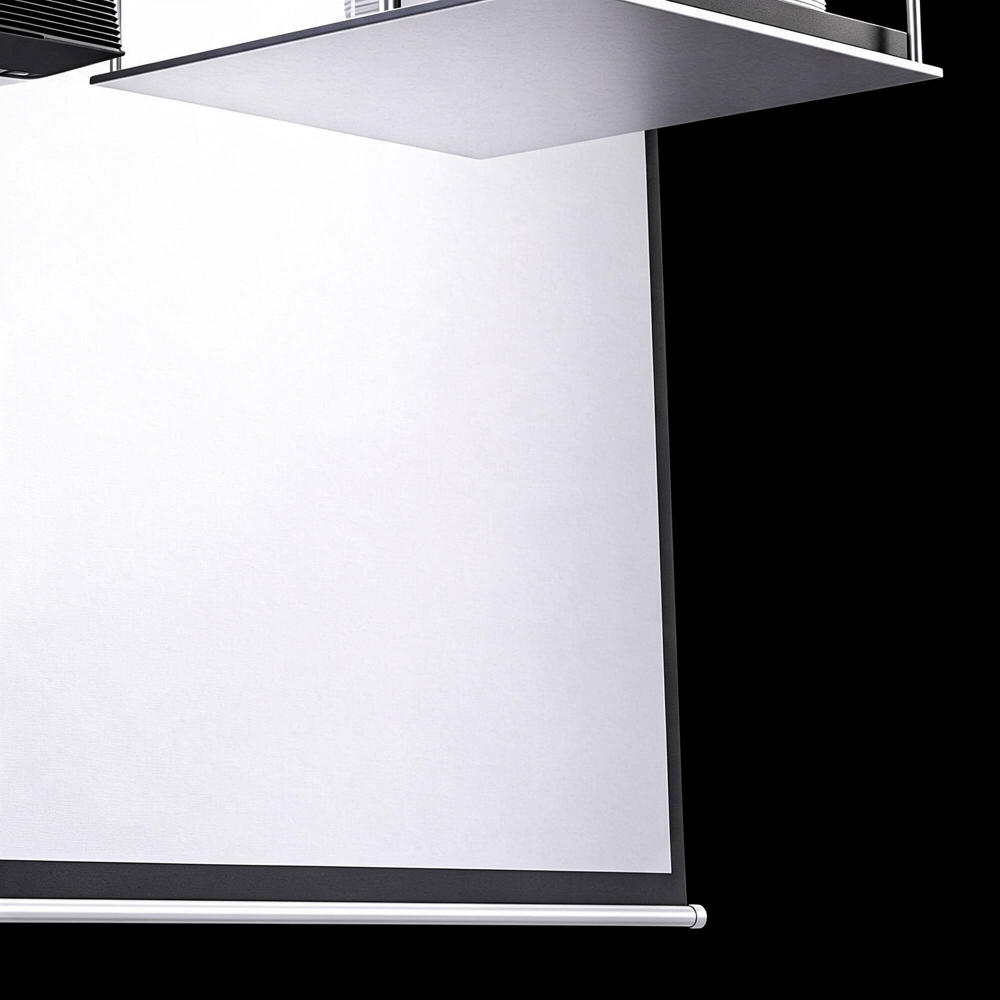 Projector Ceiling Mount Electric Projection Screen and Equip 3D Model