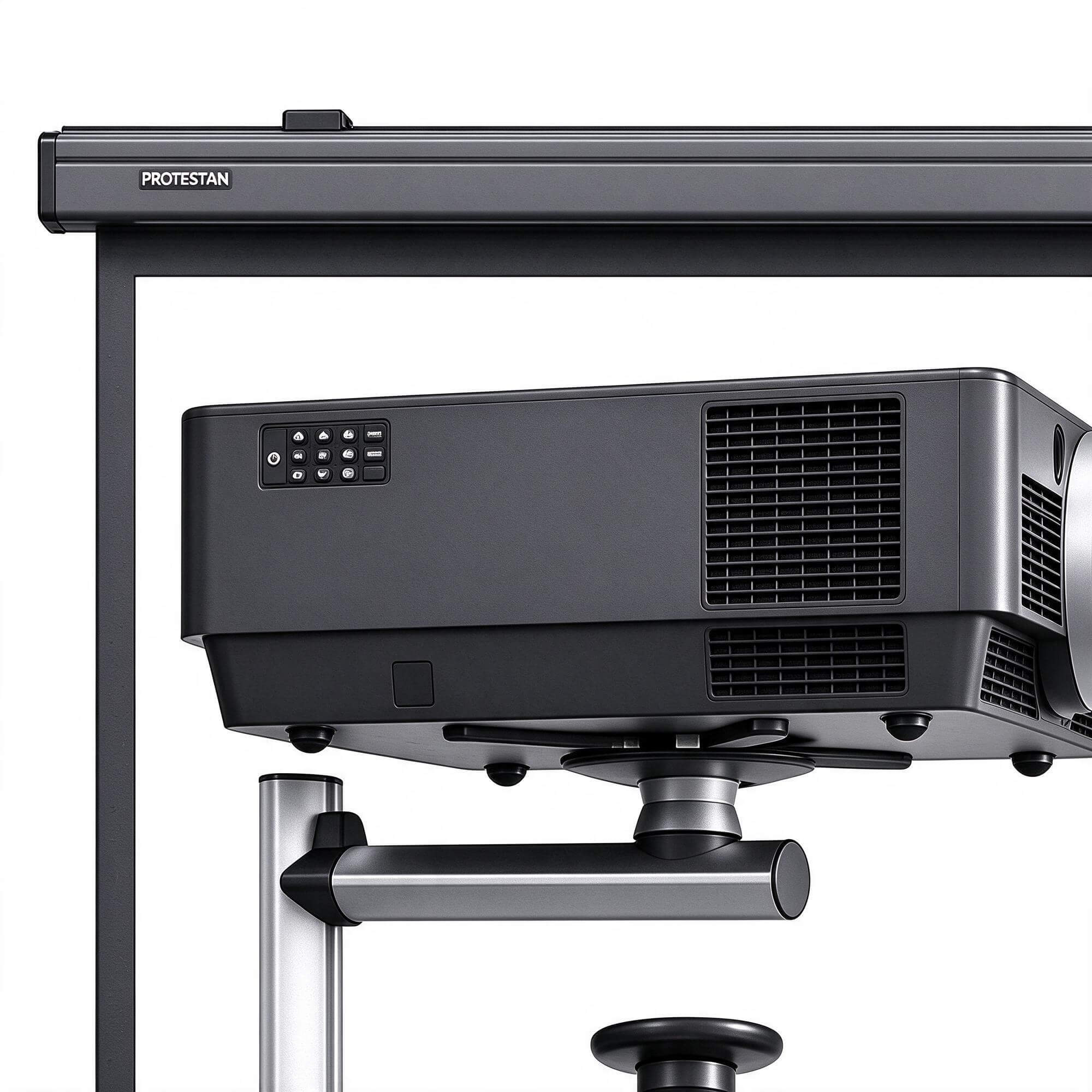 Projector Lift Mount Bracket and Projection Screen Collectio 3D Model