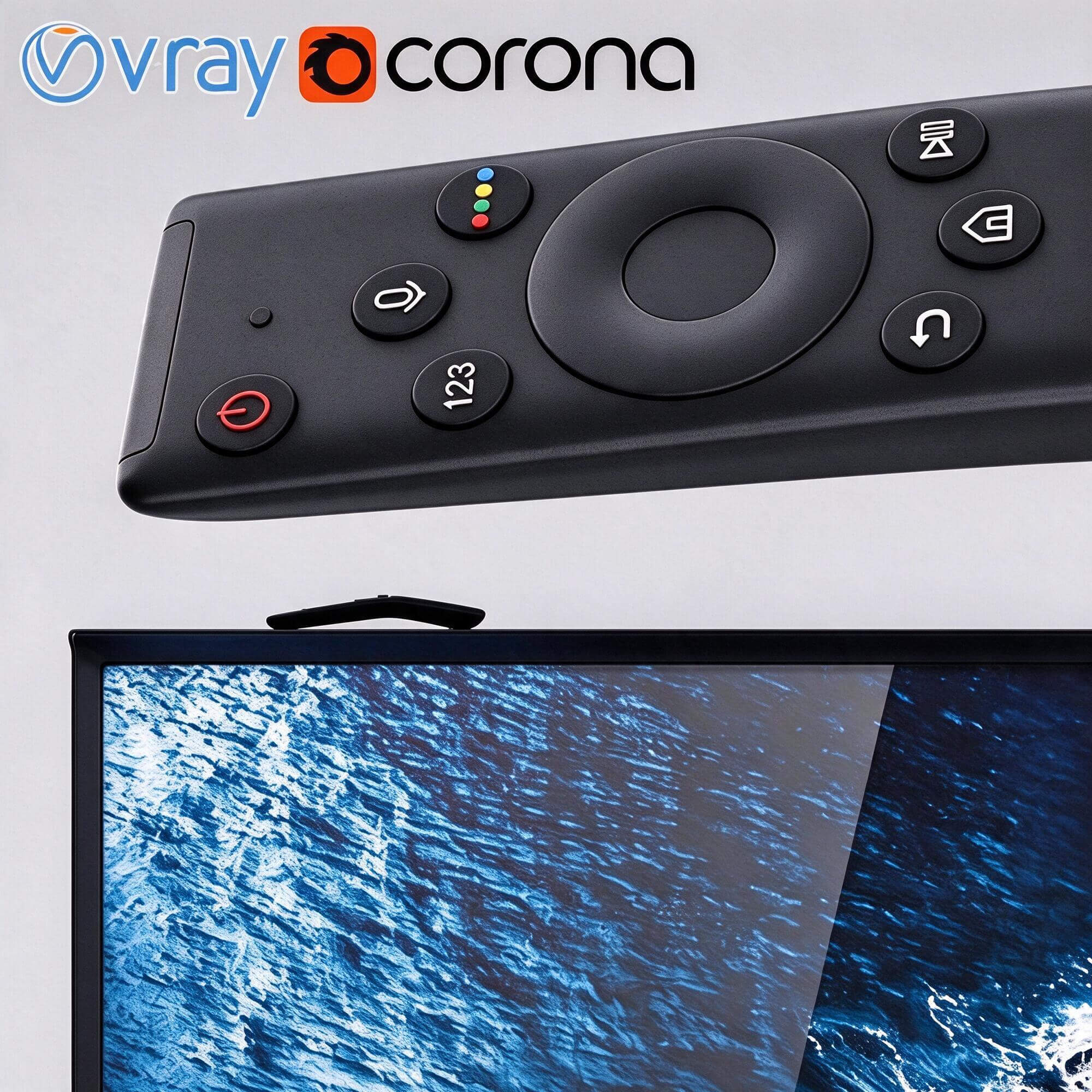 Samsung Frame TV with Remote Control 3D Model 3D Model