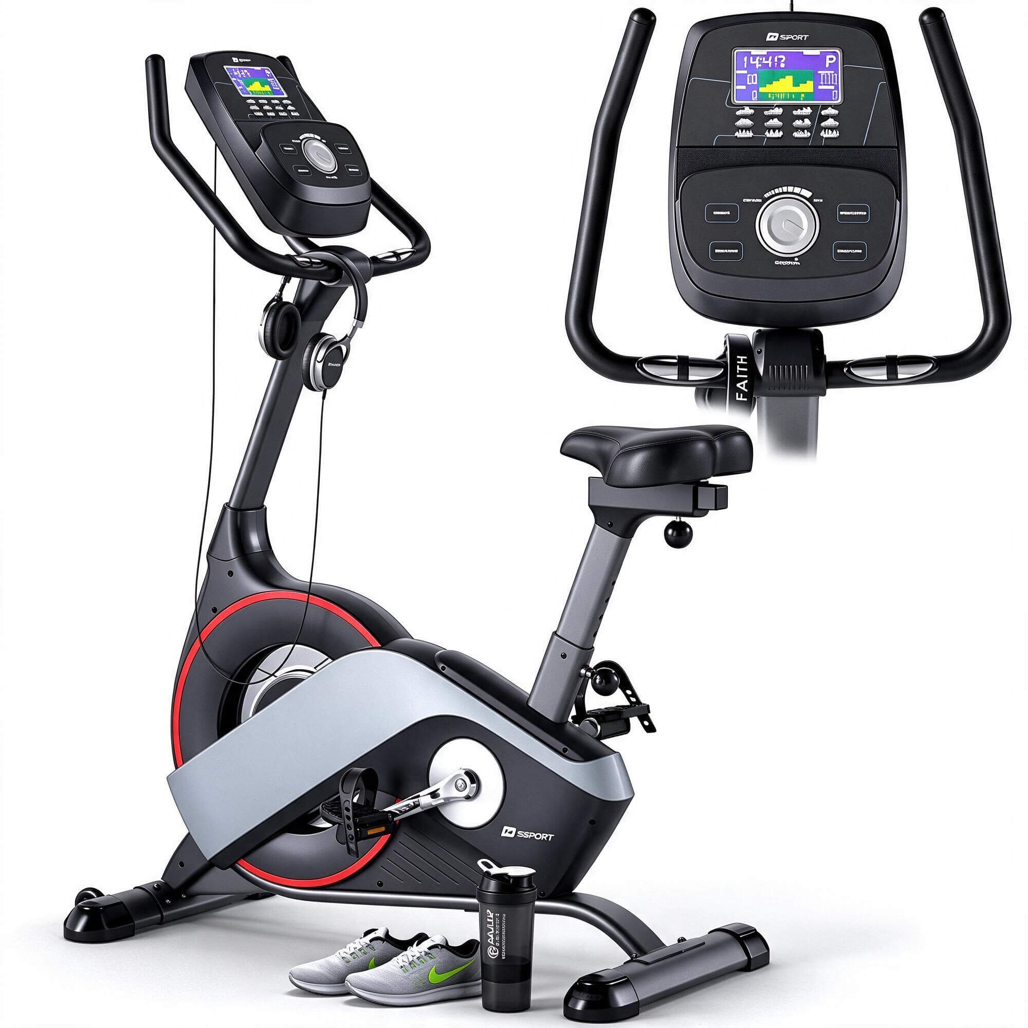 SE Sport Upright Exercise Bike 3D Model Stationary Fitness B 3D Model