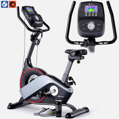 SE Sport Upright Exercise Bike 3D Model Stationary Fitness B 3D Model