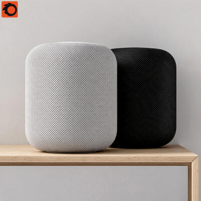 Smart Home Spherical Mesh Bluetooth Speaker Two Color 3D Mod