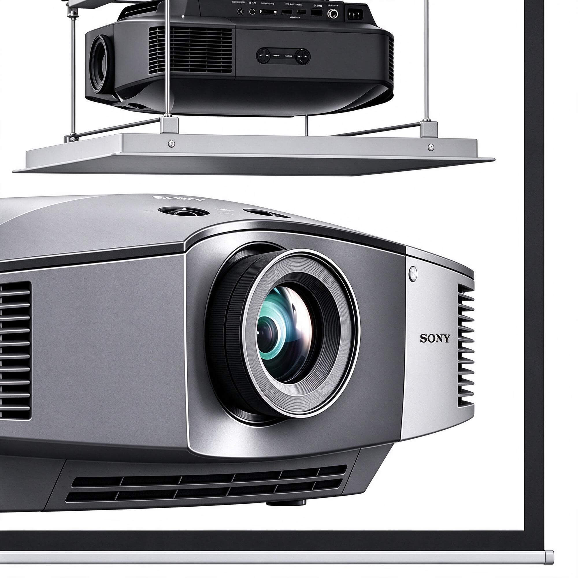 Sony Engineering Projector and Mount Set 3D Model 3D Model