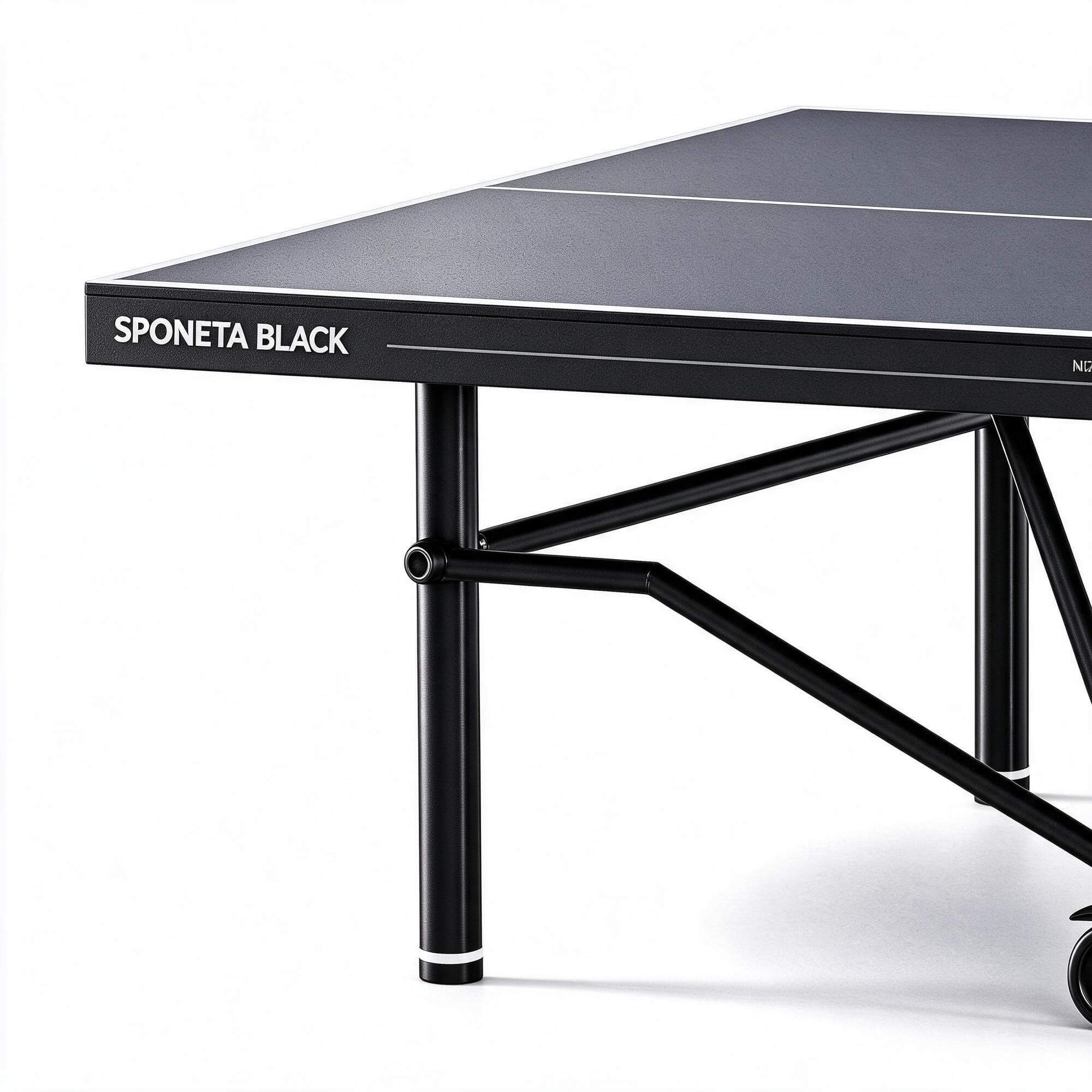Sponeta Black Outdoor Table Tennis Table 3D Model Ping Pong 3D Model